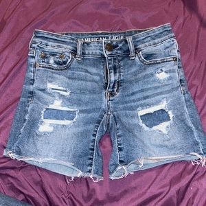 America eagle ripped jean shorts